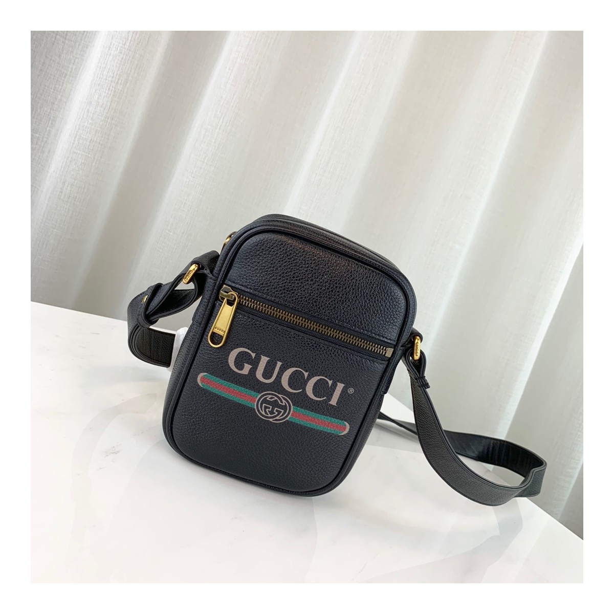 Gucci Print Leather Shoulder Bag 574803