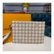 Louis Vuitton Damier Azur Canvas Zipped Pochette  N67500