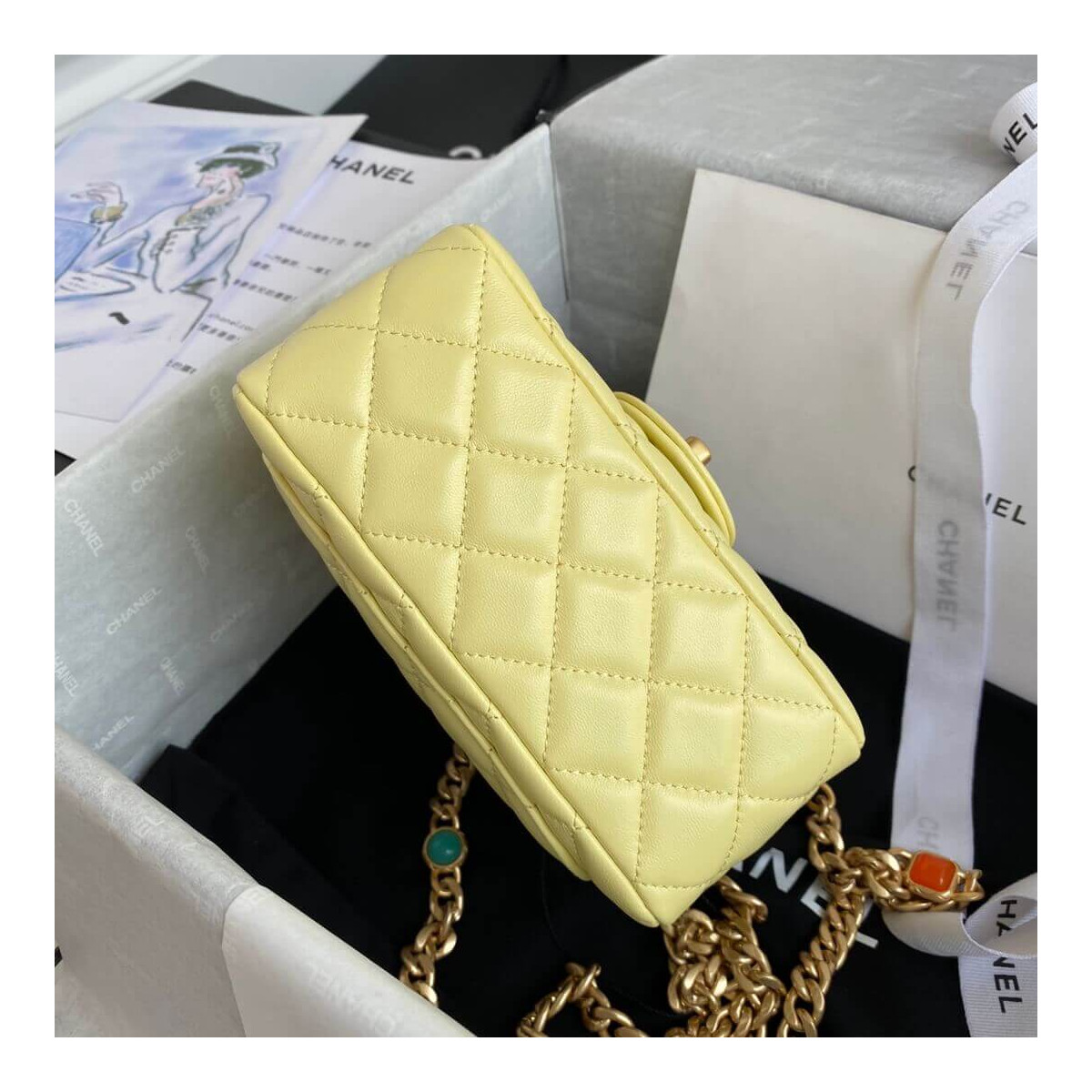 Chanel Mini Square Resin Bag AS2379