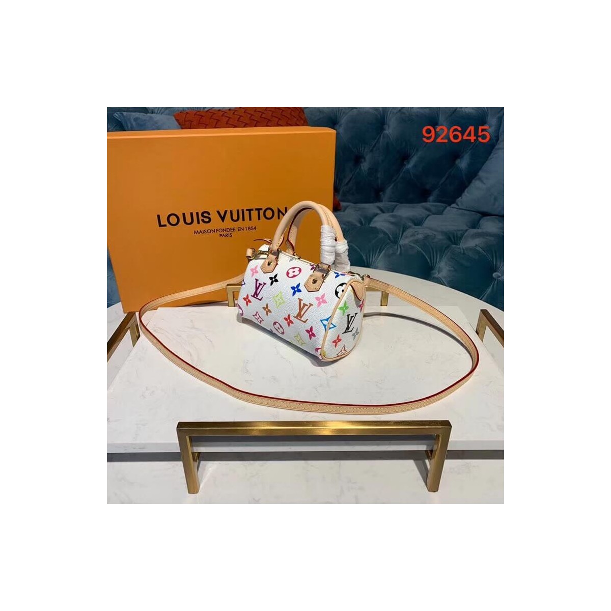 Louis Vuitton Monogram Multicolor Mano Speedy M92644 M92645