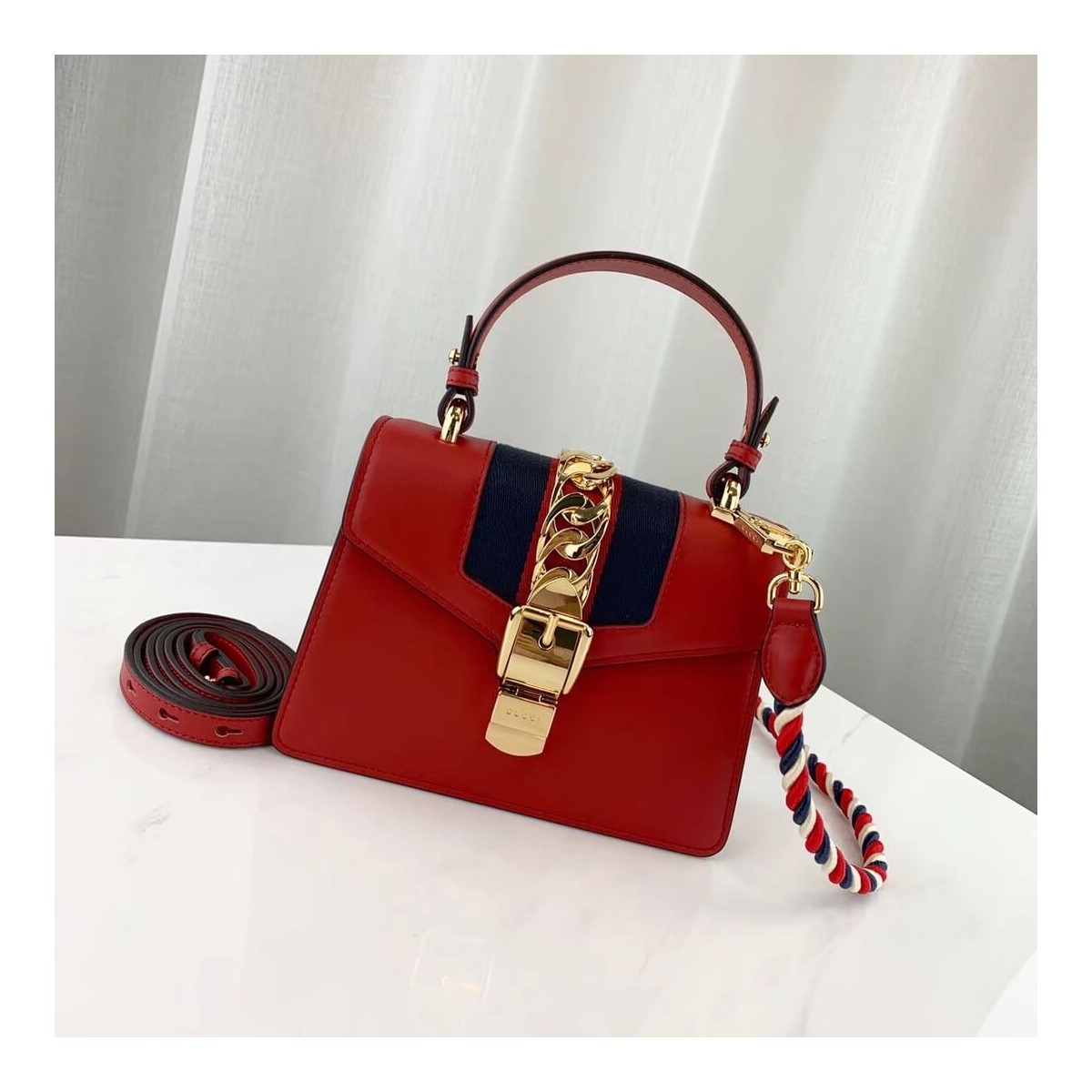 Gucci Sylvie Leather Mini Bag 470270