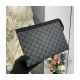 Louis Vuitton Damier Graphite Pochette Voyage MM N41696