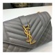 Saint Laurent Grain Leather Envelope Small Bag 526286