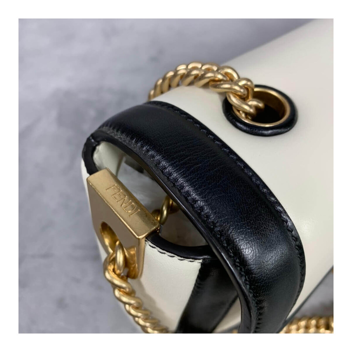 Fendi Baguette Chain Bag In Nappa Leather 8BR783