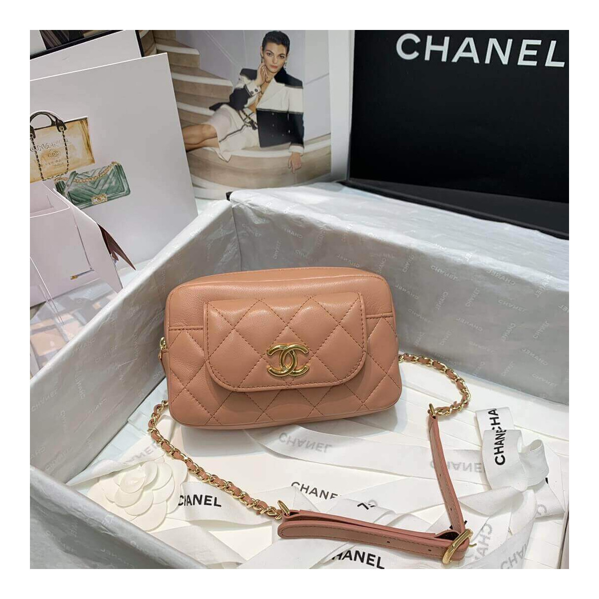 Chanel Waist Bag With Pouch AP1192