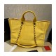 Chanel 21S Deauville Orange Yellow Large Shopping Bag A66941