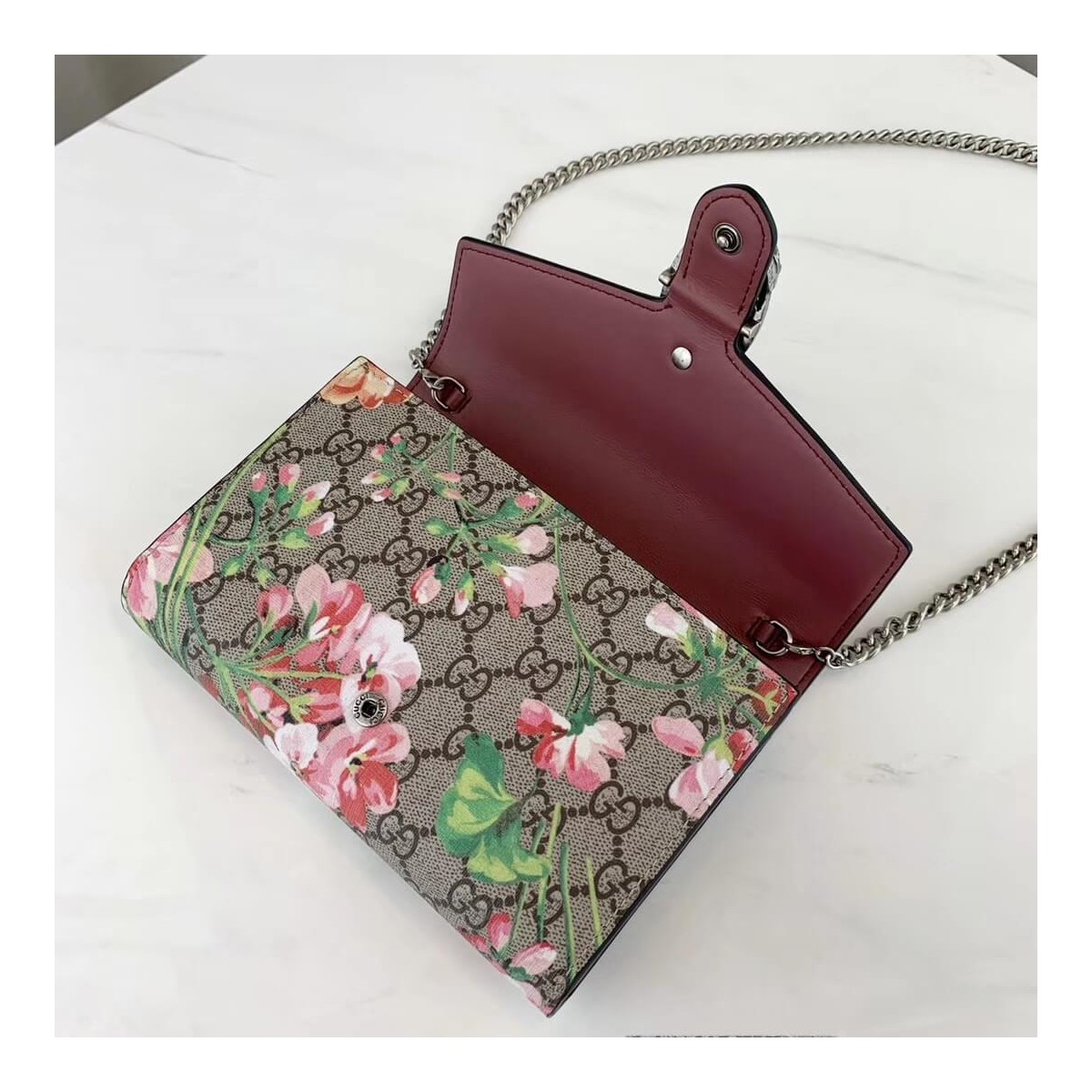 Gucci Dionysus Blooms Print Mini Chain Bag 401231