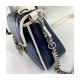 Gucci GG Marmont Mini Top Handle Bag 583571 Blue