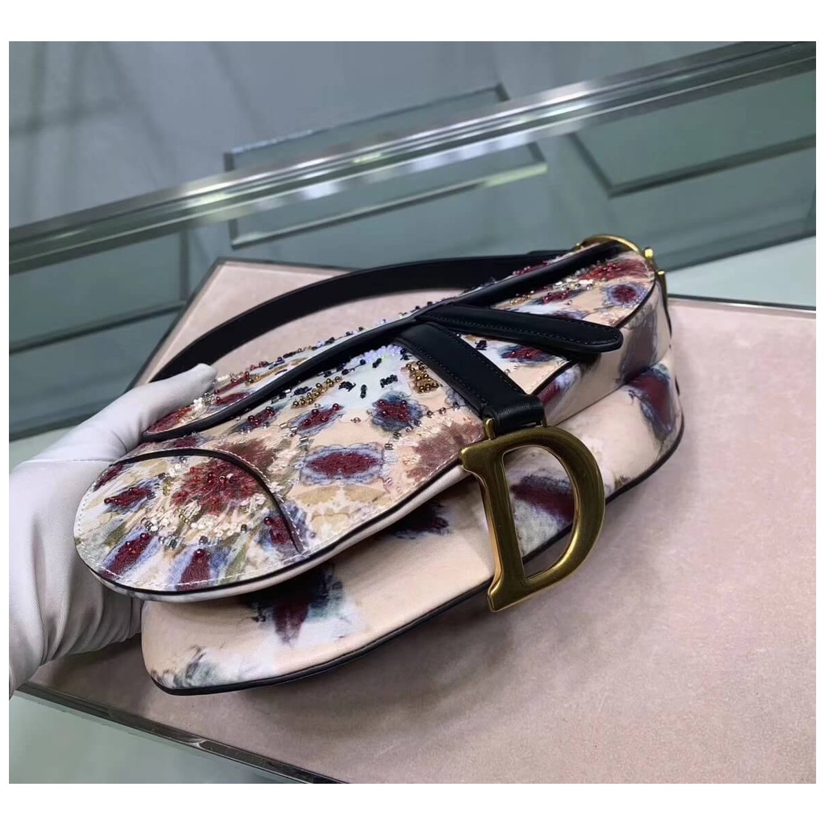 Christian Dior KaleiDiorscopic Saddle Bag M0446