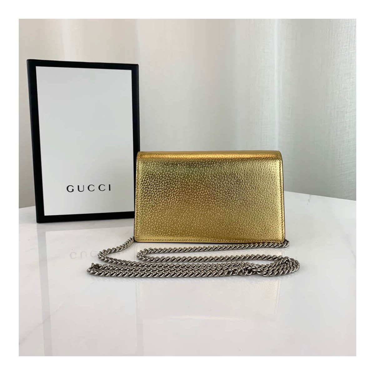 Gucci Gold Dionysus Super Mini Bag 476432