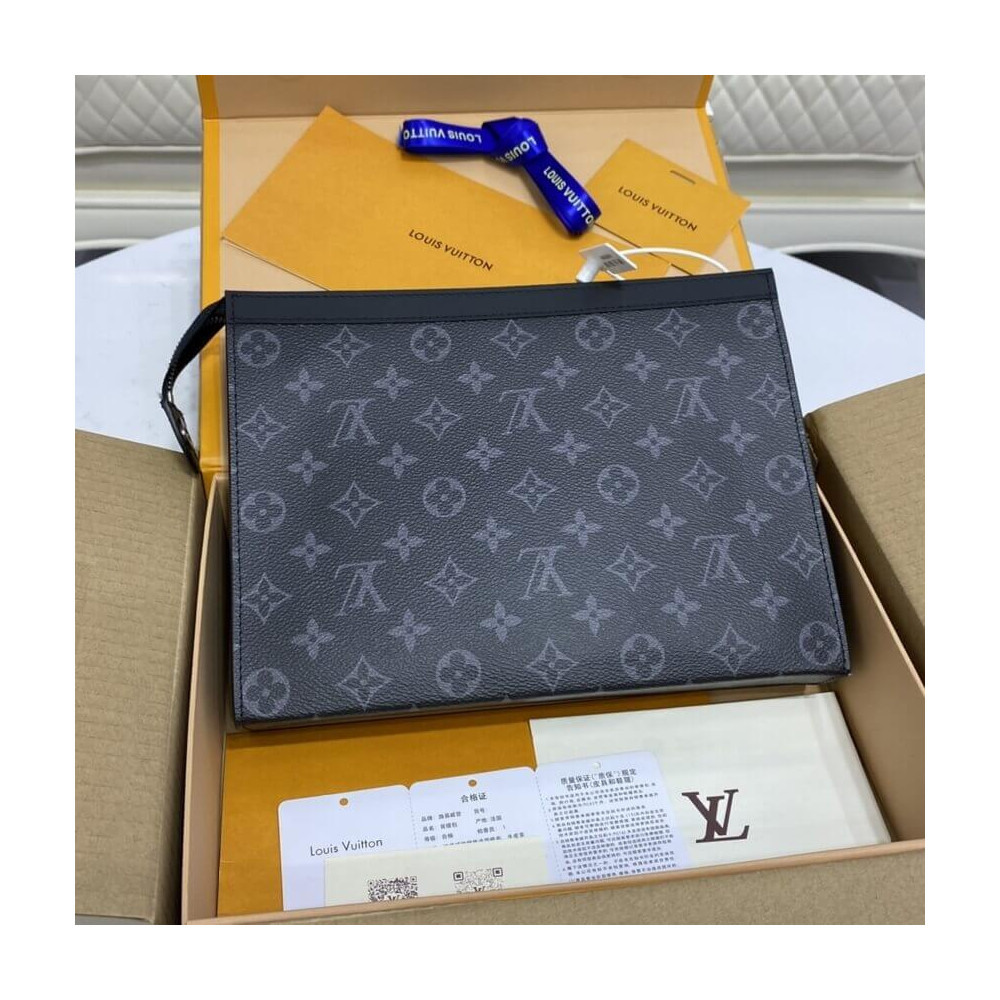 Louis Vuitton Monogram Eclipse Pochette Voyage MM M61692