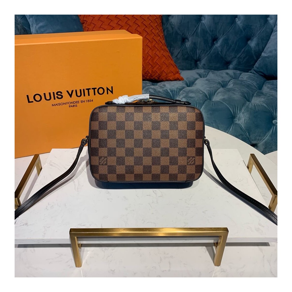 Louis Vuitton Damier Ebene Canvas Santa Monica N40178