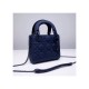 Dior Mini Lady Dior Bag in Ultramatte Cannage Calfskin M0505