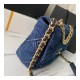 Chanel 19 Large Flap Bag AS1161 Denim