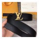 Louis Vuitton Optic 40mm Reversible Belt M0226T Black/Anthracite Gray