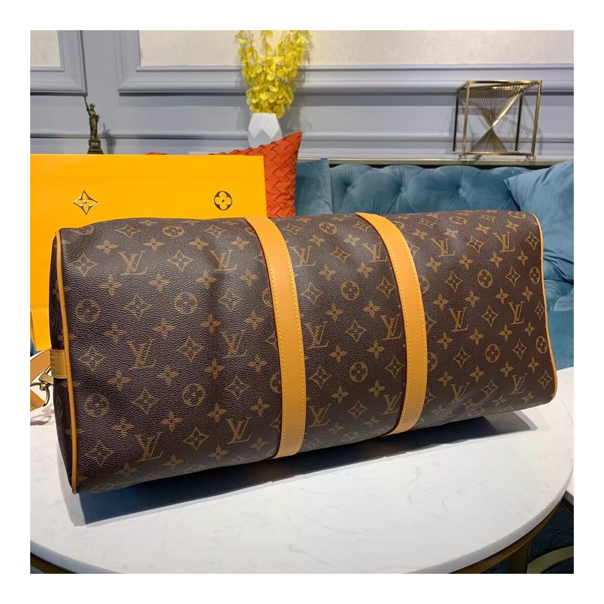 Louis Vuitton Monogram Canvas Keepall Bandouliere 50 M44474