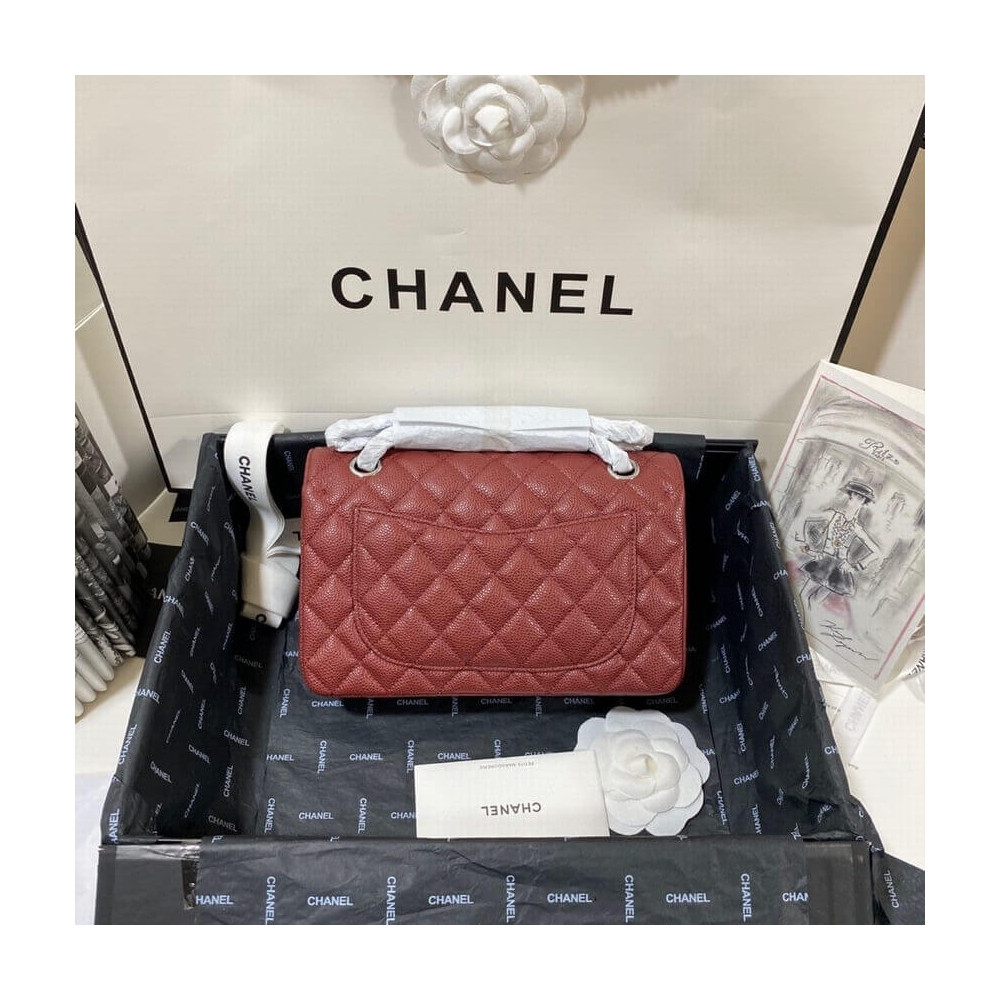 Chanel Small Classic Double Flap Bag A01113 Caviar Calfskin