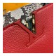 Louis Vuitton Taurillon And Python Leather Capucines Mini N97075