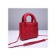 Dior Mini Lady Dior Bag in Ultramatte Cannage Calfskin M0505