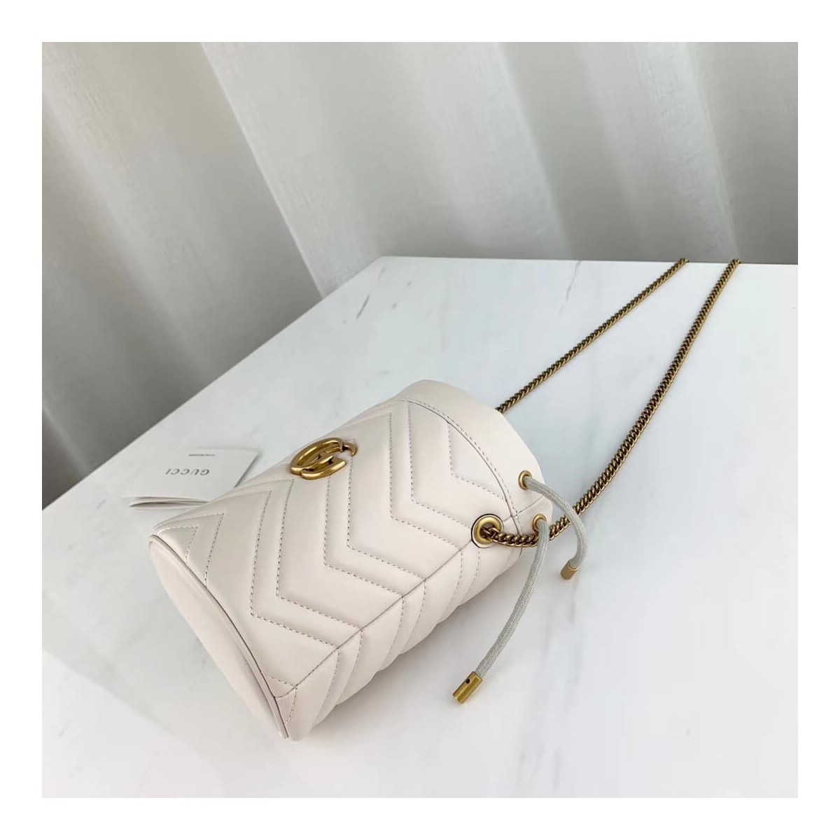 Gucci GG Marmont Matelassé Mini Bucket Bag 575163