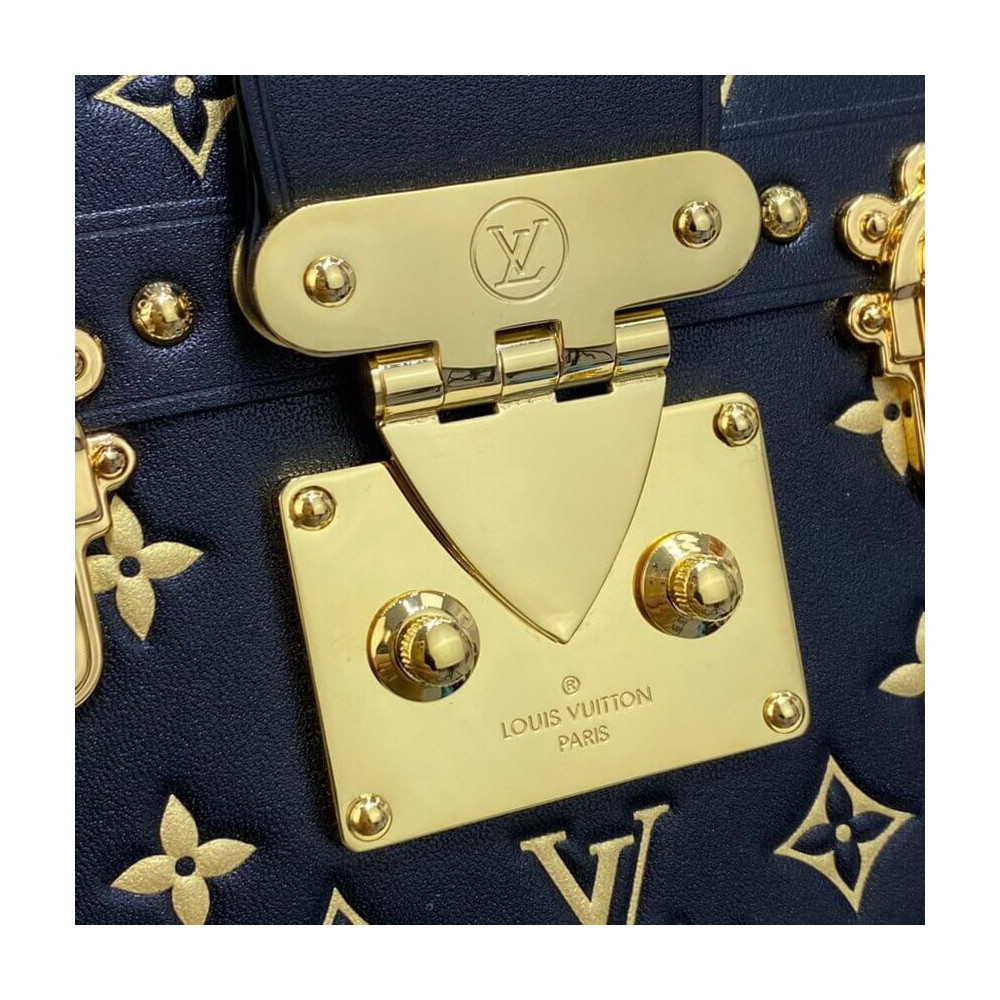 Louis Vuitton Petite Malle Monogram Metal Bag M57817