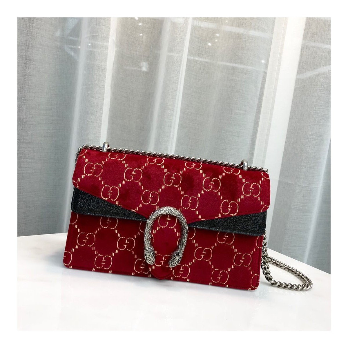 Gucci Dionysus GG Velvet Small Shoulder Bag 400249