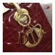 Christian Dior Patent Calfskin Lady Dior Bag M0565