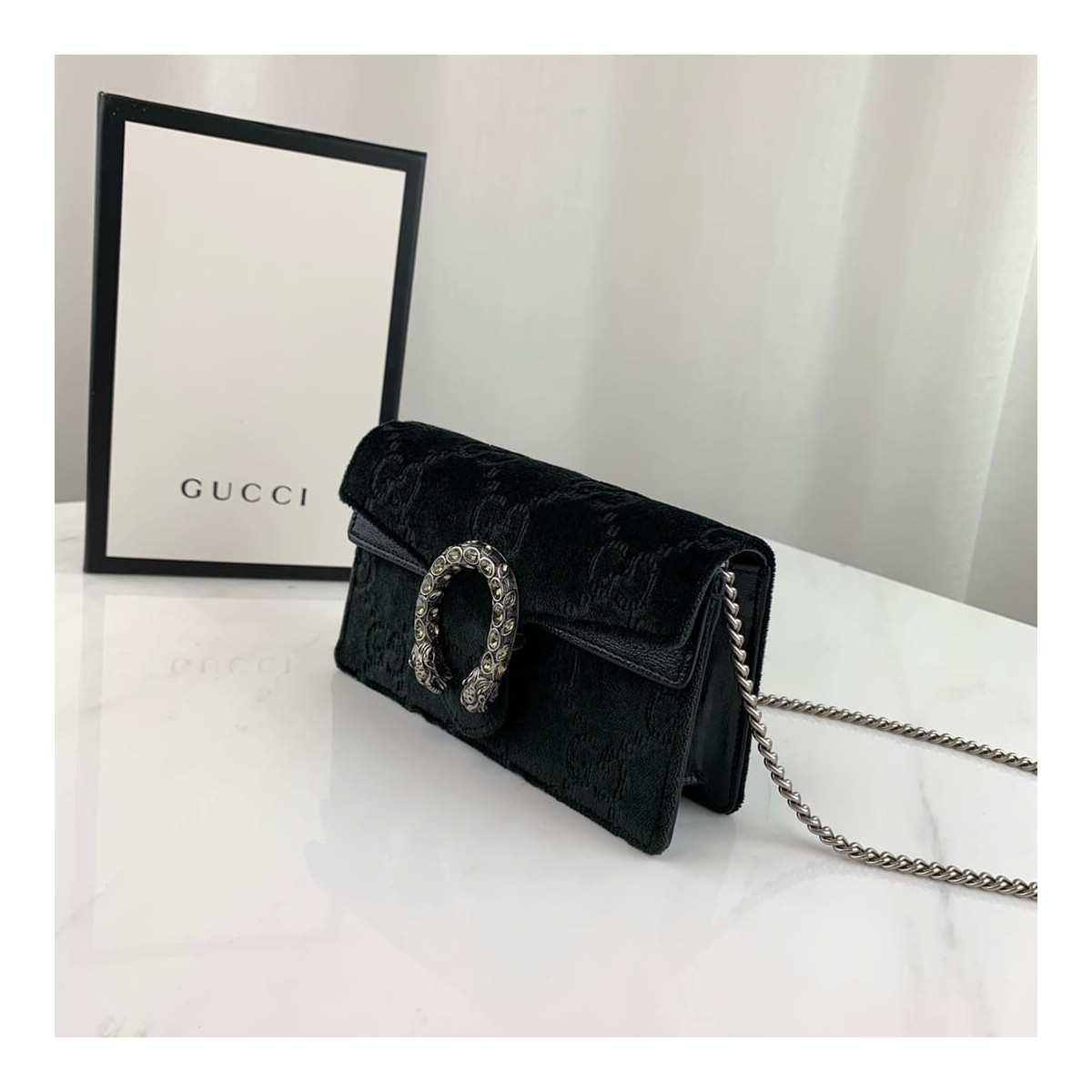 Gucci Dionysus GG Velvet Super Mini Bag 476432