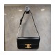 Celine Triomphe Shoulder Bag In Shiny Calfskin 194143 Black