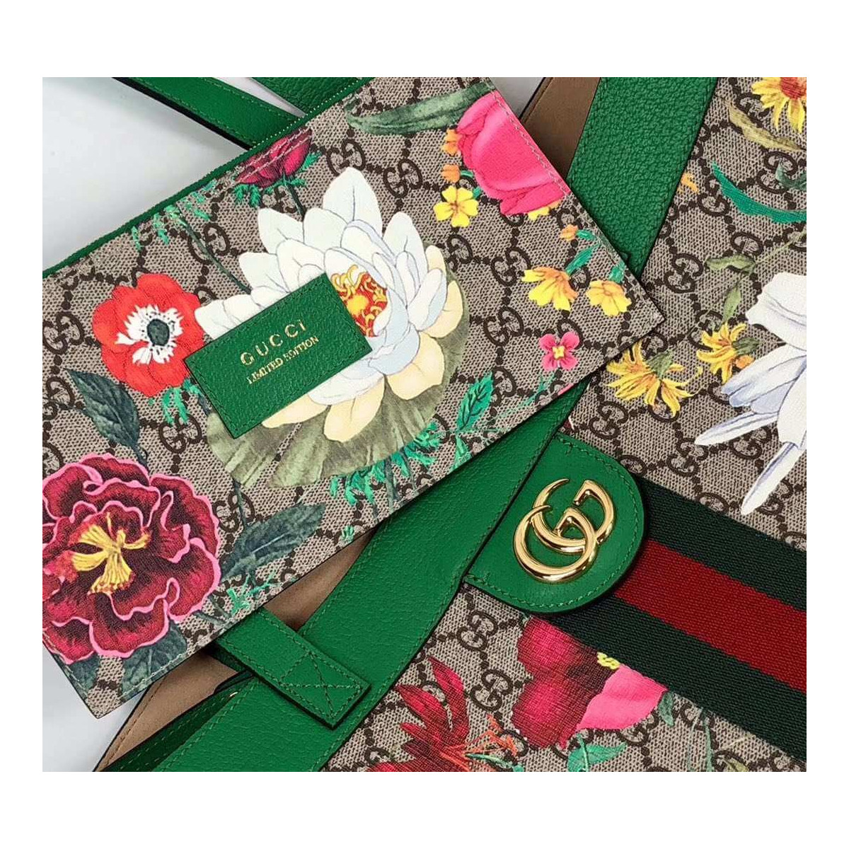 Gucci Ophidia GG Flora Medium Tote 547947