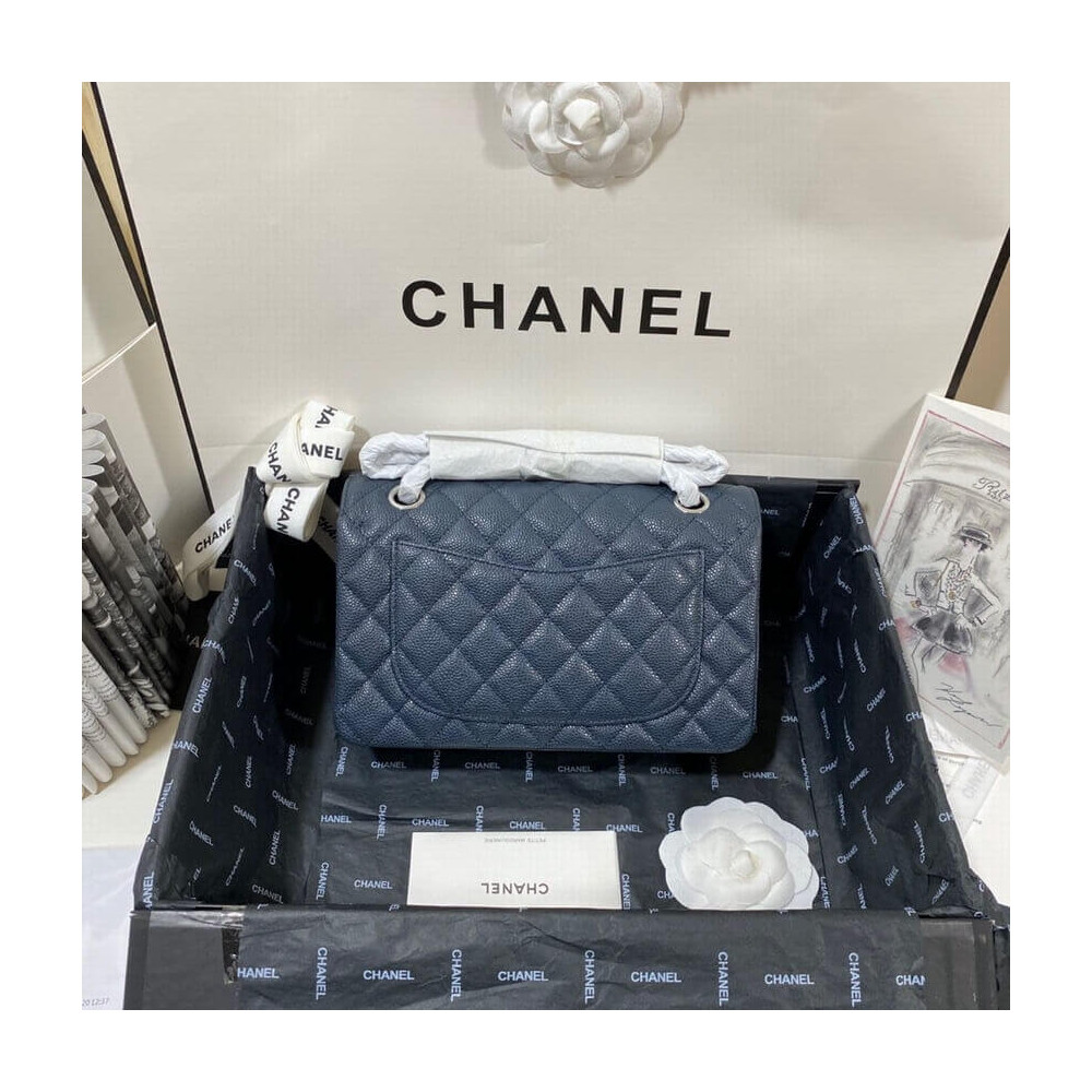 Chanel Small Classic Double Flap Bag A01113 Caviar Calfskin