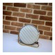 Gucci GG Marmont Mini Round Shoulder Bag 550154 White