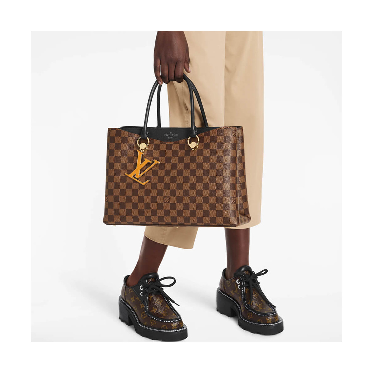 Louis Vuitton Damier Ebene Canvas LV Riverside N40052