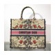 Christian Dior Book Tote Broderie Flowers Multicolore M1286