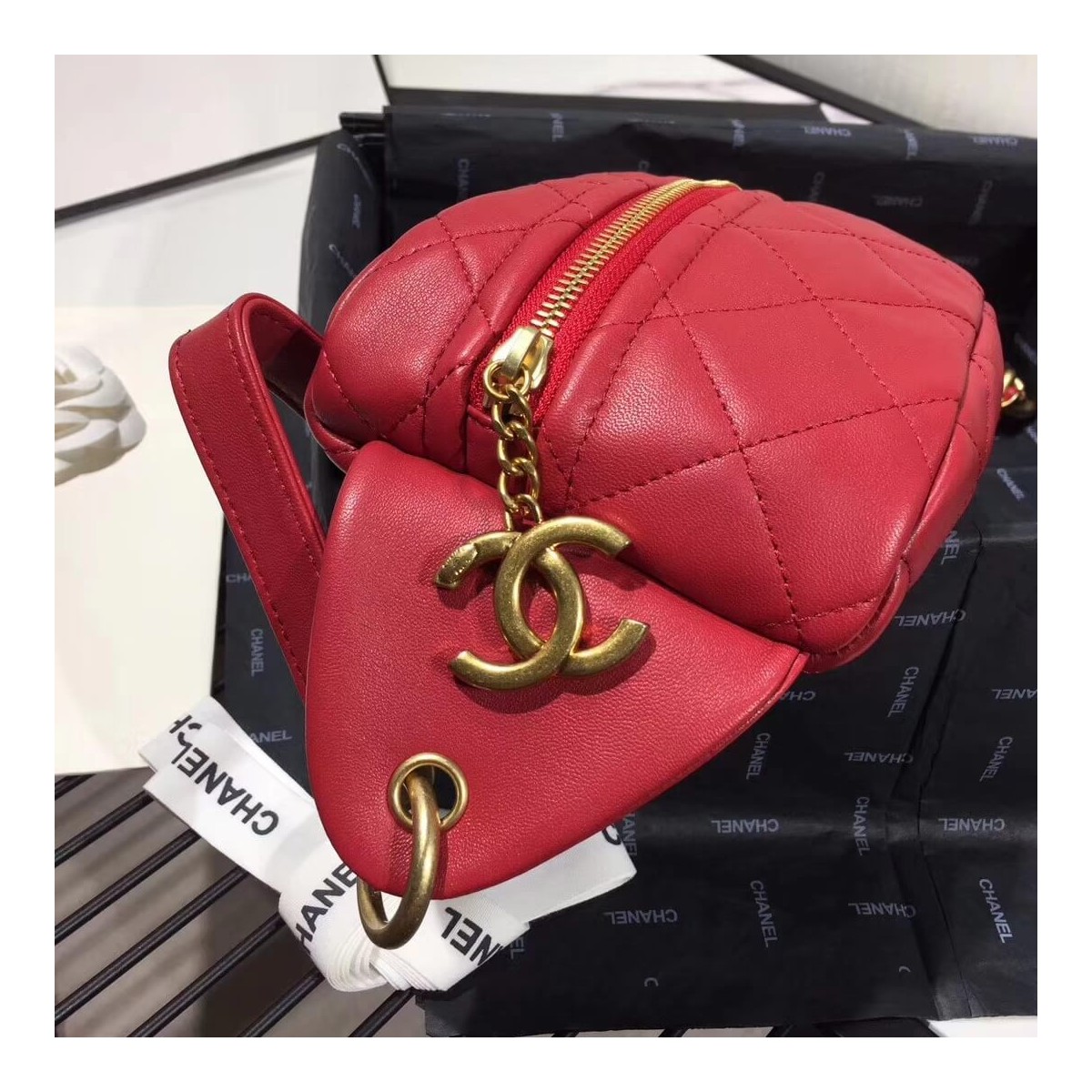 Chanel Lambskin Waist Bag AS0940