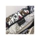 Dior Small Book Tote Multicolor Mille Fleurs Embroidery M1296