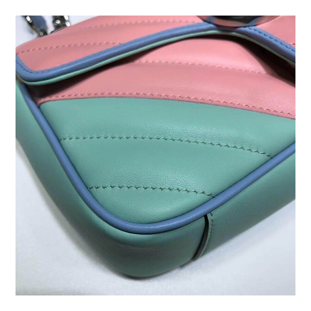 Gucci GG Supreme Mini Bag In Pastel And Rainbow 446744