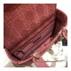 Christian Dior Textile Fabric Medium Lady Dior Bag L4455