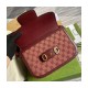 Gucci Horsebit 1955 Small Bag 602204 in  Burgundy GG Canvas