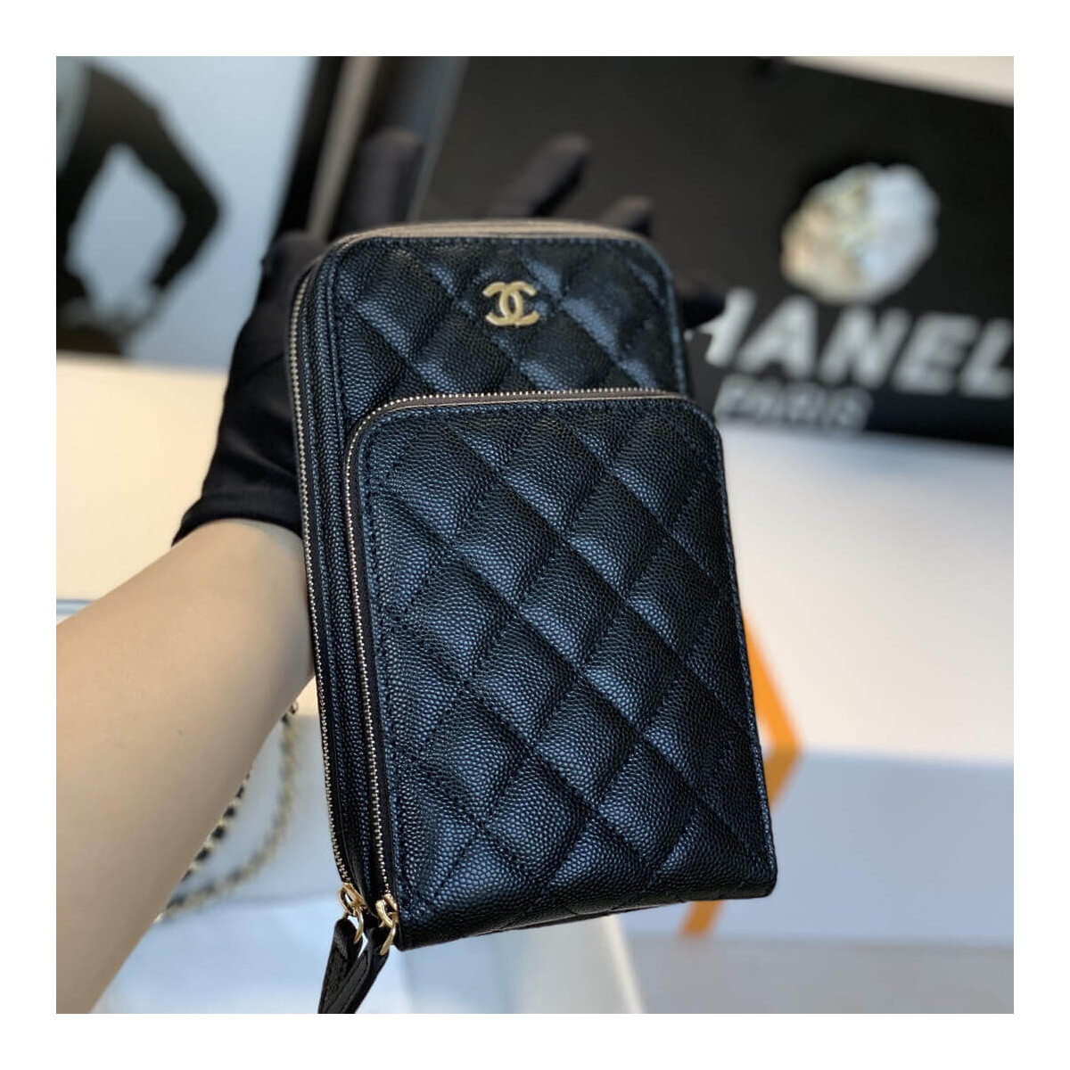 Chanel Phone Bag With Chain B01963