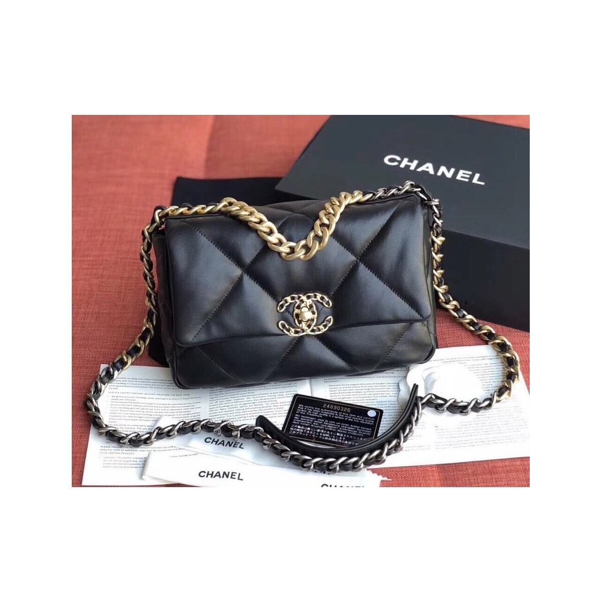 Chanel 19 Lambskin Flap Bag AS1160