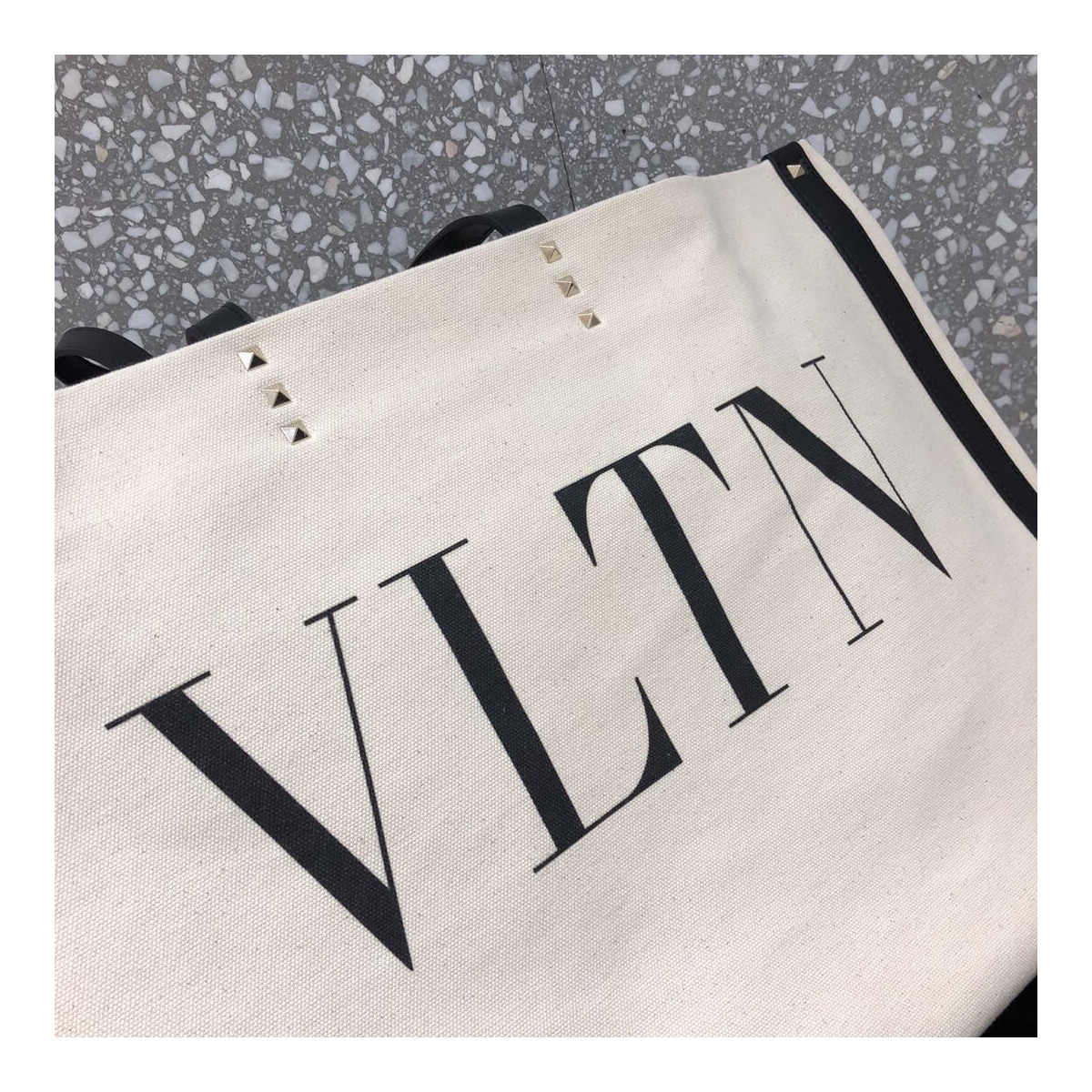 Valentino Garavani VLTN Canvas Shopping Bag 90011