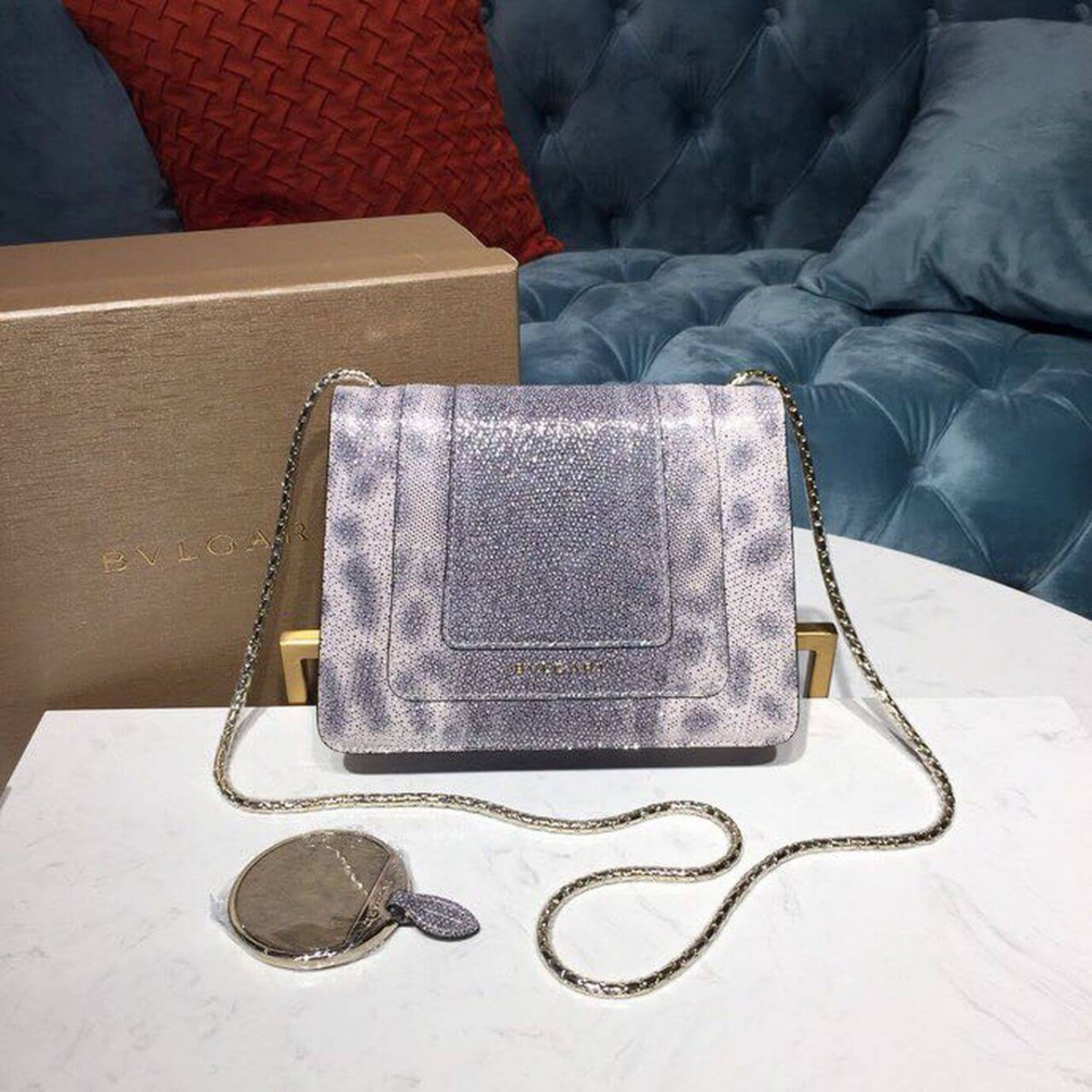 Bvlgari Serpenti Forever 20cm Crossbody Bag in Karung Skin 288781