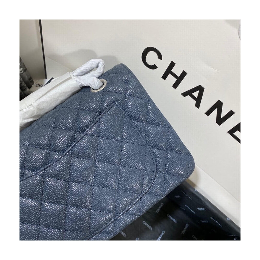 Chanel Small Classic Double Flap Bag A01113 Caviar Calfskin