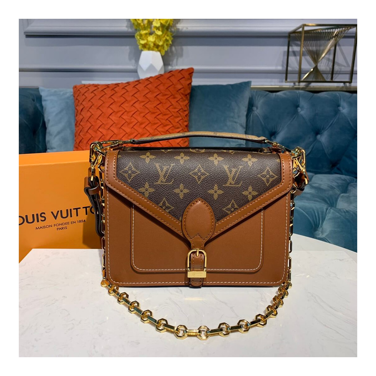 Louis Vuitton Monogram Reverse Canvas Biface M44386