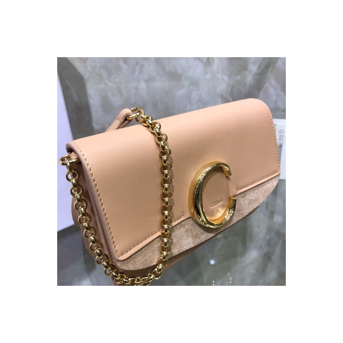 Chloe C Clutch With Chain S1159