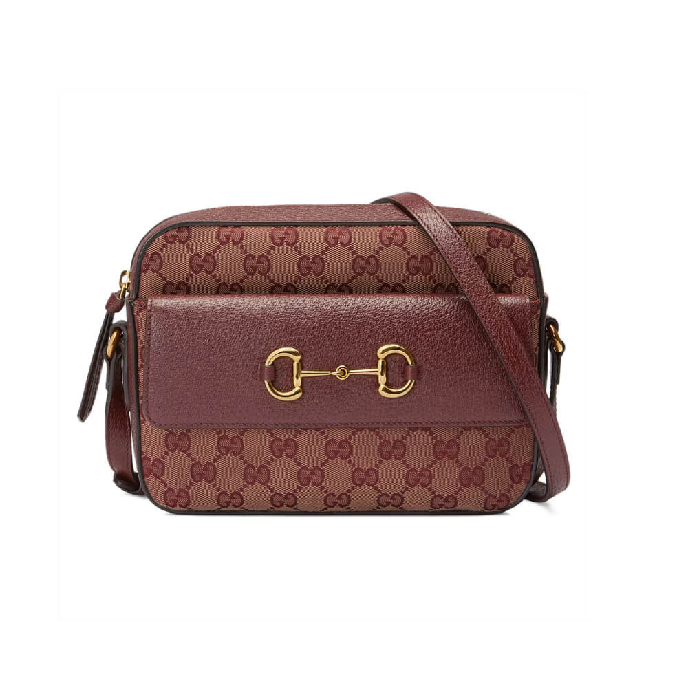 Gucci Horsebit 1955 Small Bag in Burgundy 645454