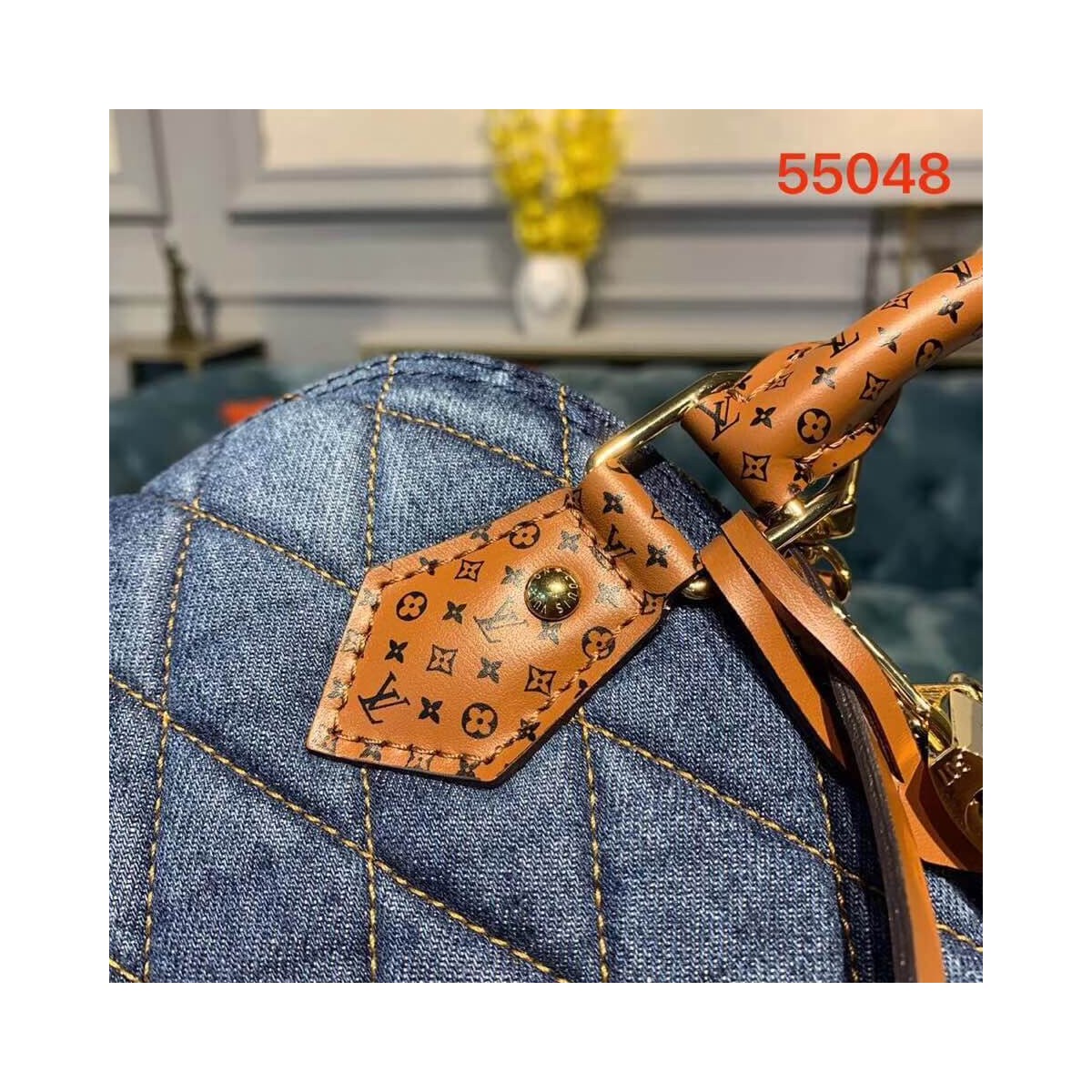 Louis Vuitton Denim Raw Alma BB M55048 Blue