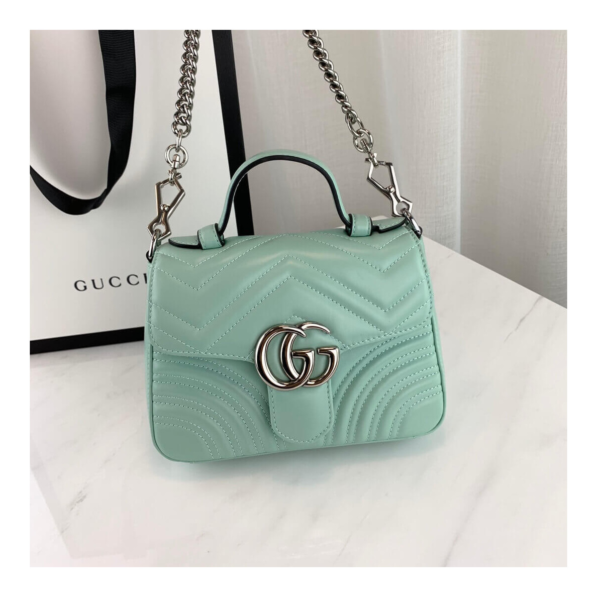 Gucci GG Marmont Top Handle Bag 22cm 547260