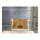 Christian Dior 30 Montaigne Bag in Camel-Colored Shearling M9203